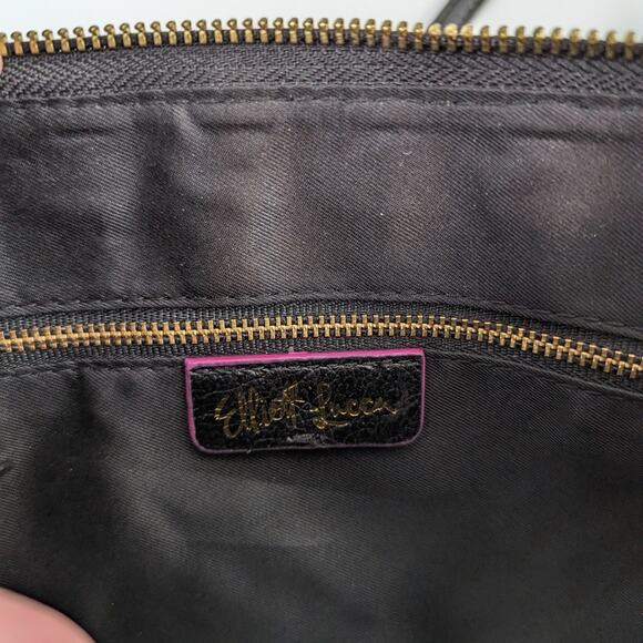 Elliott Lucca Black Weave Crossbody Clutch Bag - Picture 5 of 7